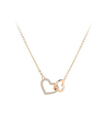 Ari Double Heart Diamond Necklace