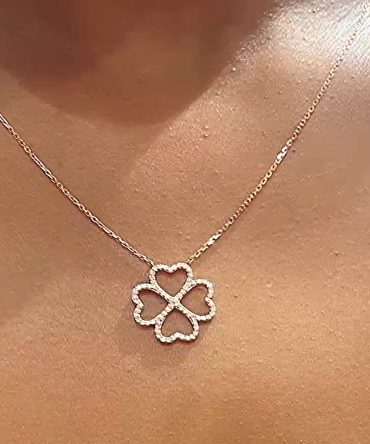 Eleanor Clover Diamond Necklace