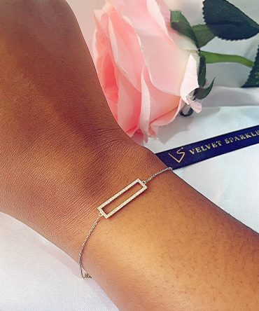 Cleo Dainty Diamond Bar Bracelet