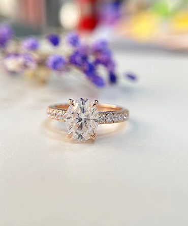 Charlotte Moissanite-Diamond Engagement Ring