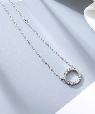 Janette Round Diamond Necklace