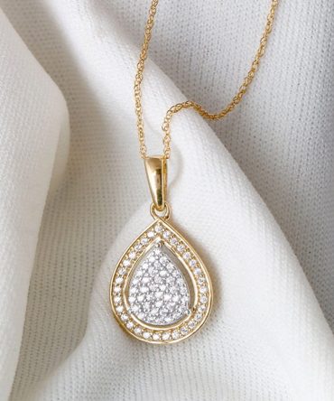 Alita Pear Diamond Necklace