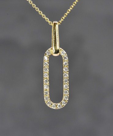 Isabella Oval Diamond Necklace