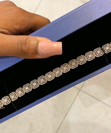 Taytum Octagon Diamond  Bracelet