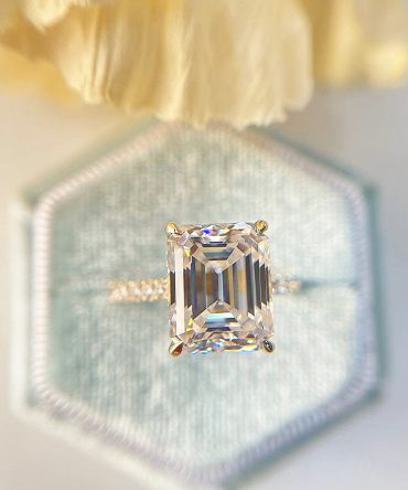 Emberlynn Moissanite-Diamond Engagement Ring