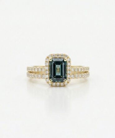 Clarissa Lab Diamond Bridal Ring Set