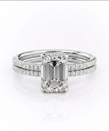 Georgette Lab Diamond Bridal Ring Set