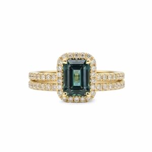 Clarissa Lab Diamond Bridal Ring Set