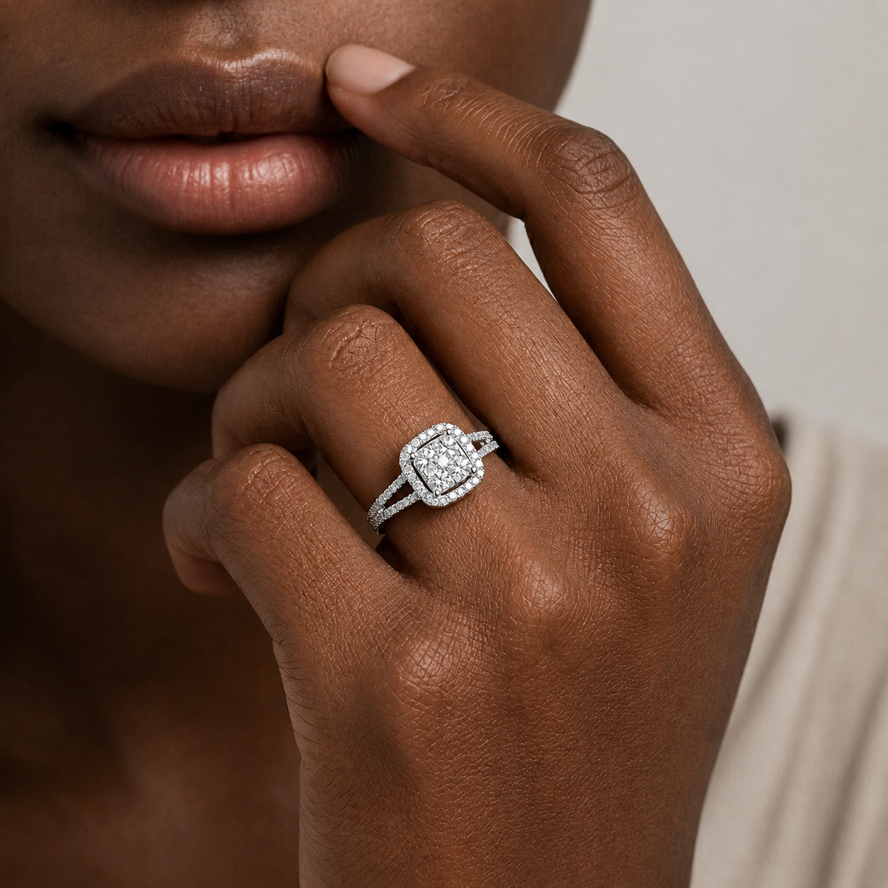 Keisha Diamond Engagement Ring - Image 2