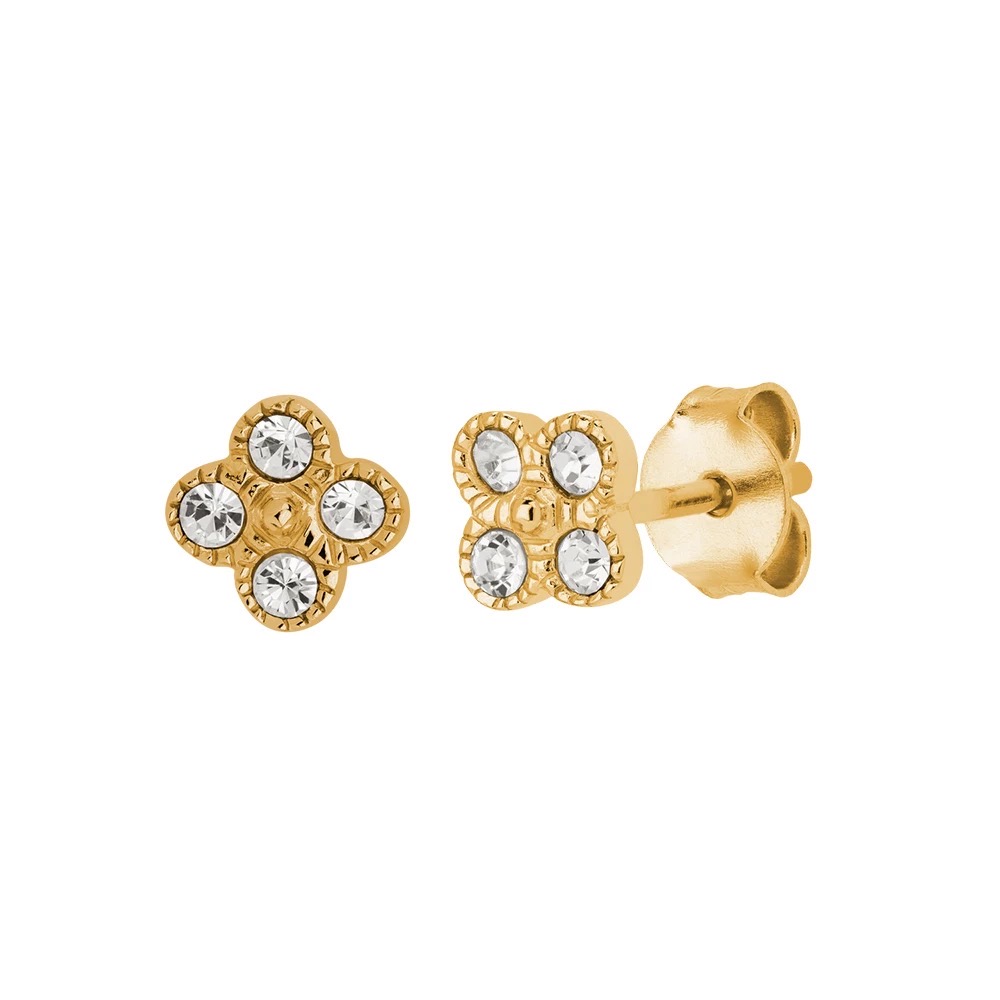 Adele Clover Diamond Earrings - Image 3