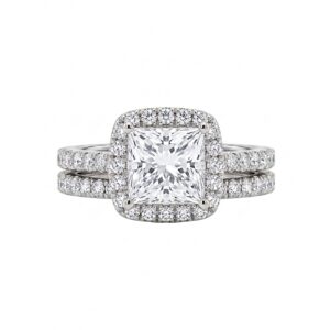 Clara Lab-Diamond Bridal Ring Set