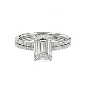 Georgette Lab Diamond Bridal Ring Set