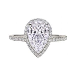 Ava Pear Lab-Diamond Engagement Ring