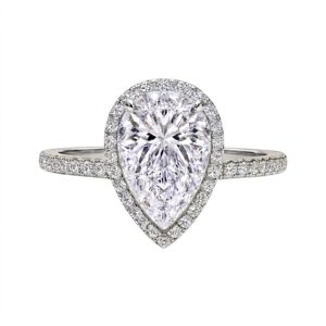 Ava Pear Lab-Diamond Engagement Ring