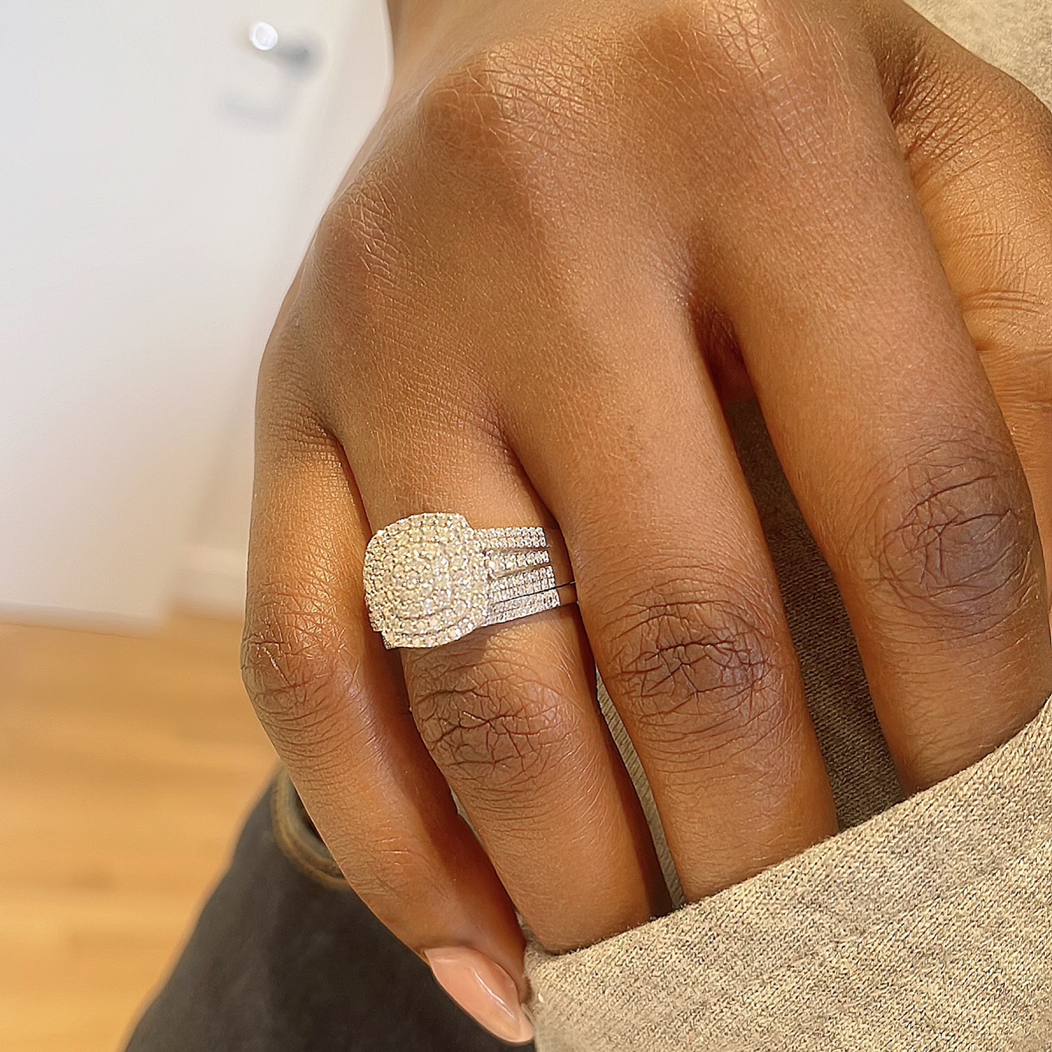 Gardenia Diamond Bridal Set - Image 2