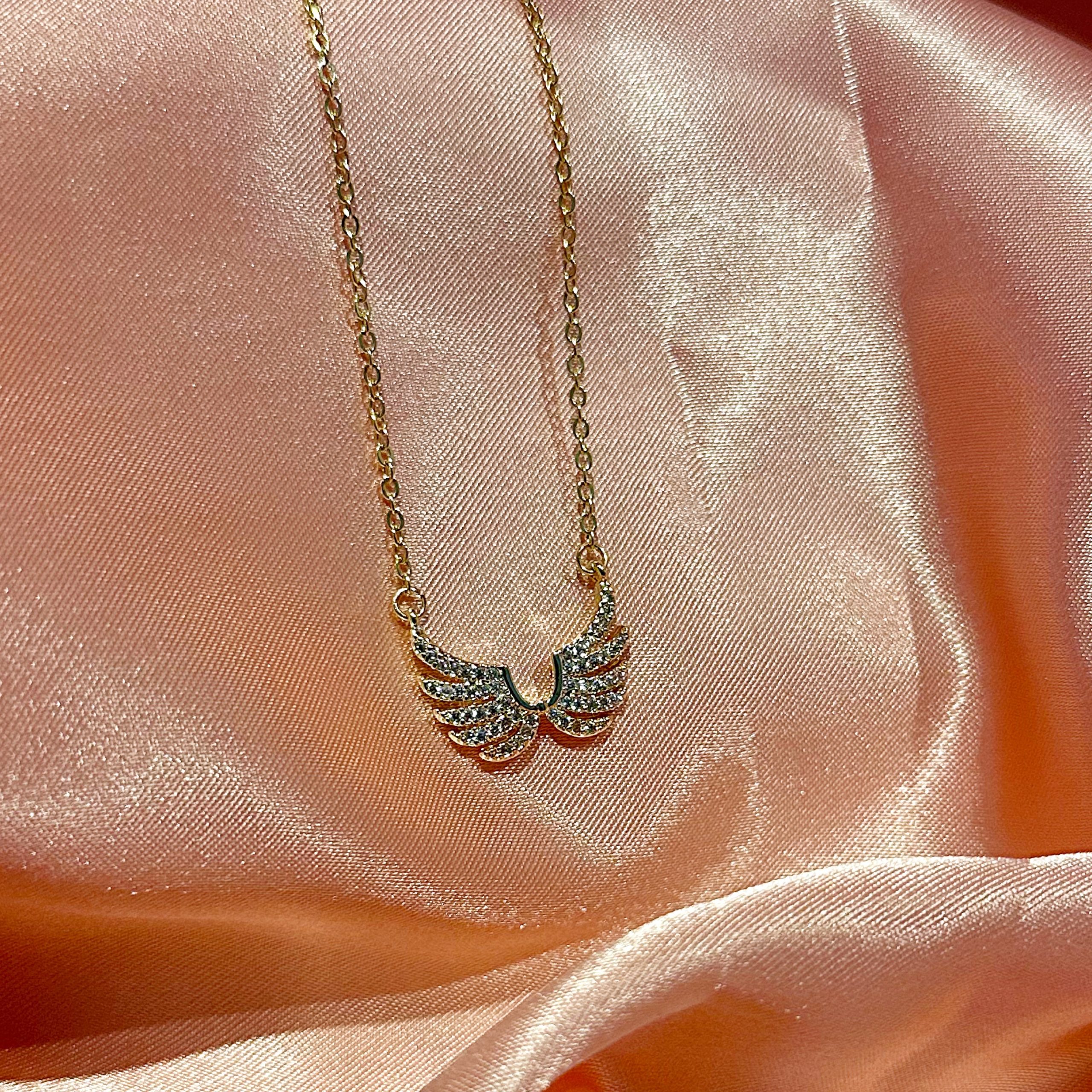 Angel Wings Diamond Necklace