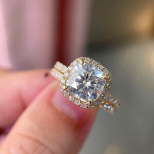 Amara Diamond Lab Bridal Ring Set