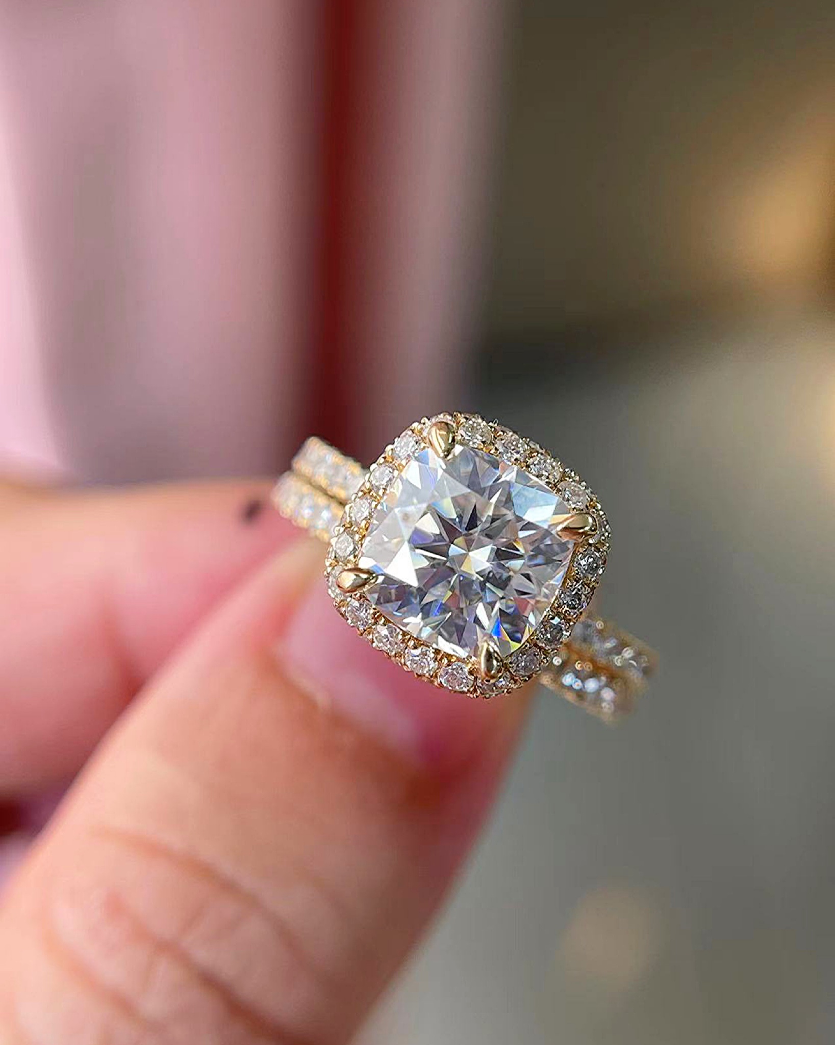 Amara Diamond Lab Bridal Ring Set