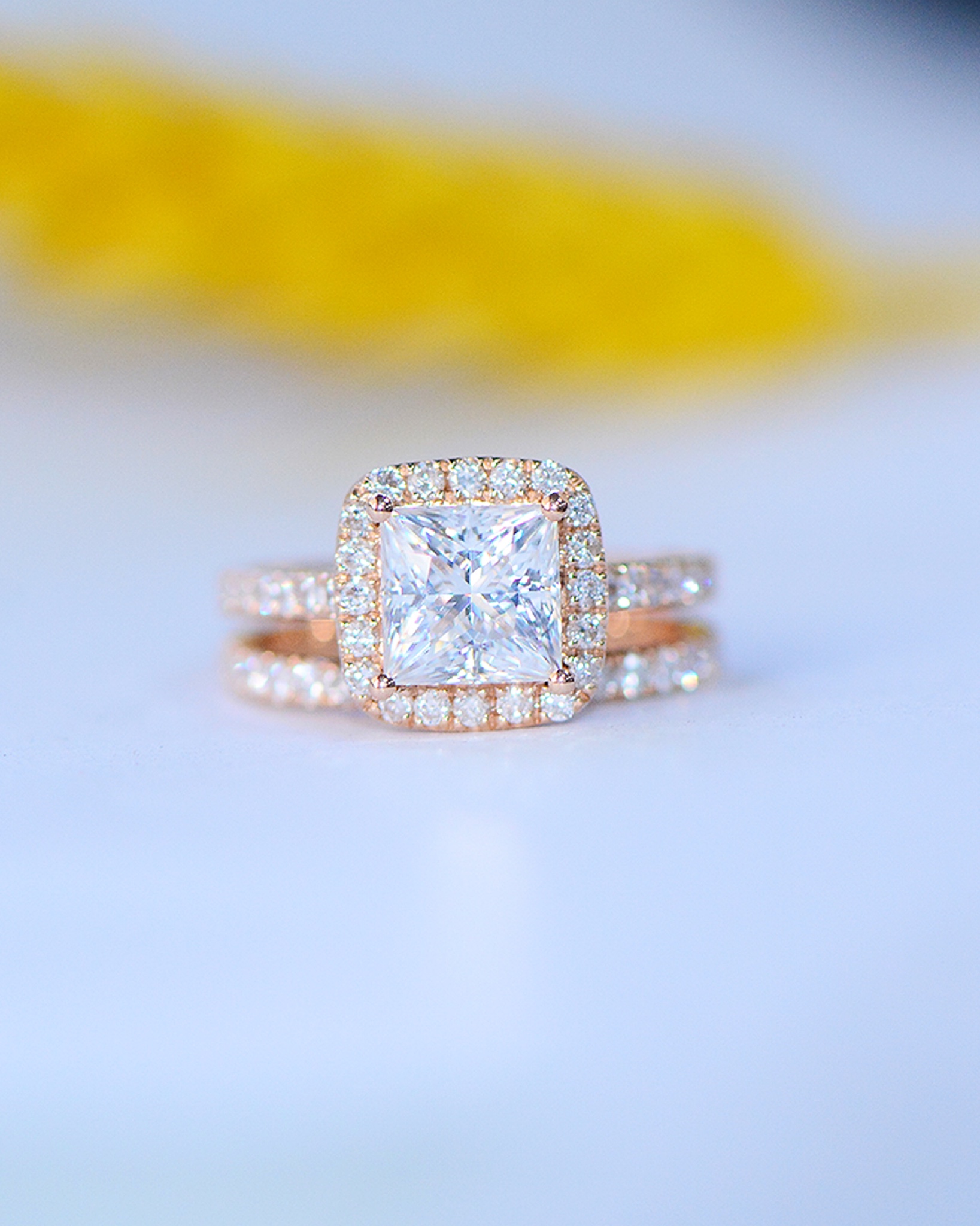 Clara Lab - Diamond Bridal Ring Set