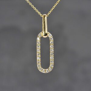 Isabella Oval Diamond Necklace