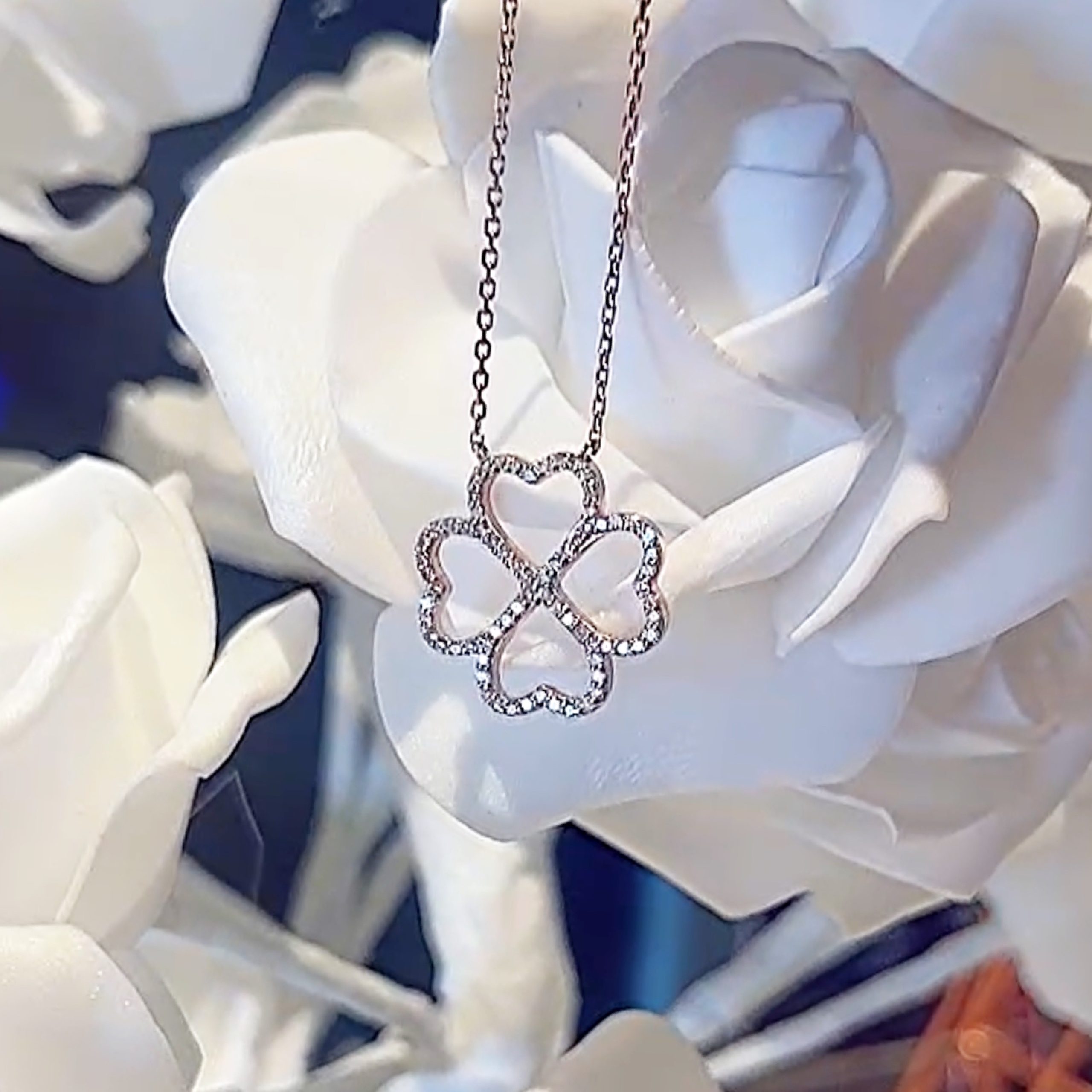 Eleanor Clover Diamond Necklace - Image 5