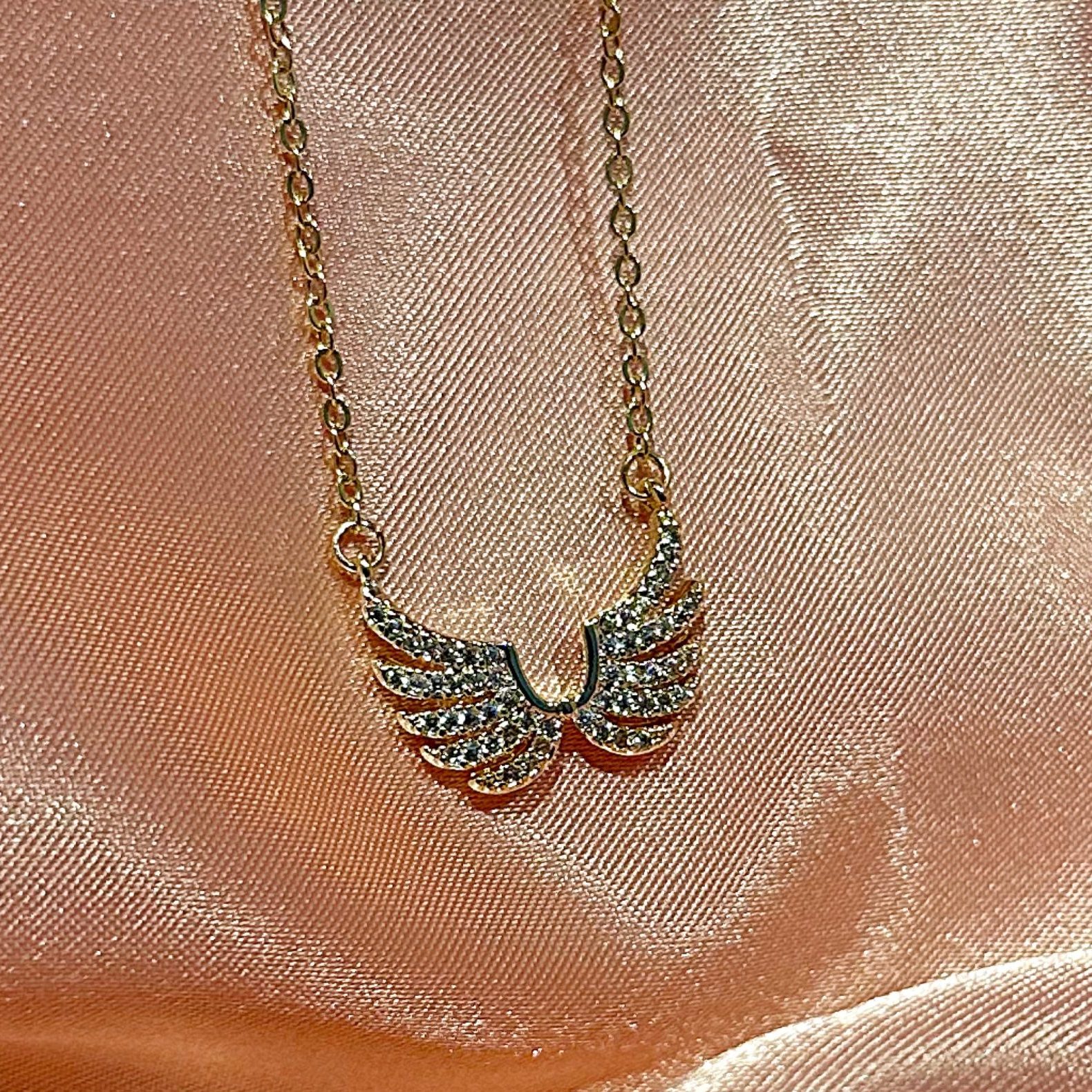 Angel Wings Diamond Necklace - Image 2