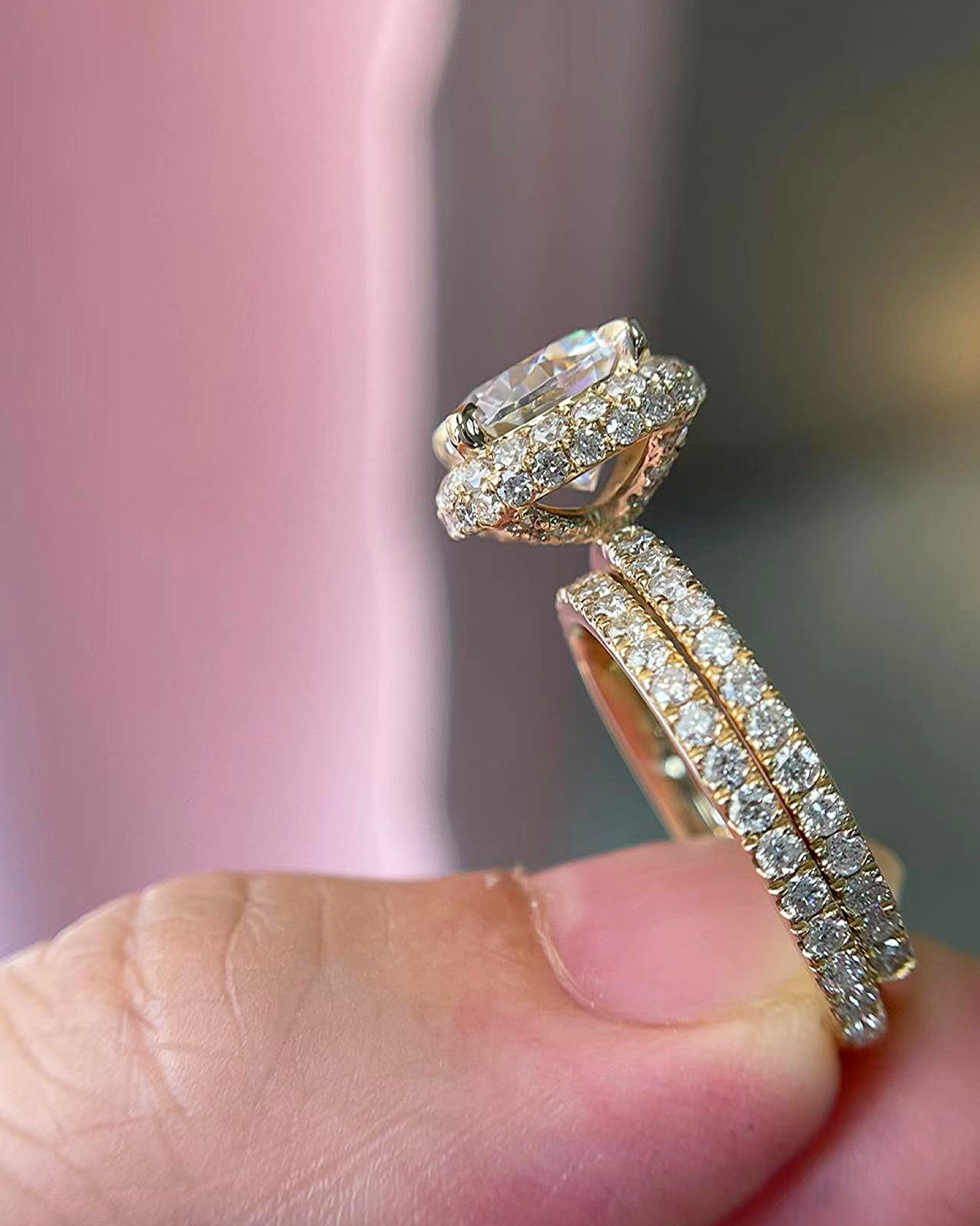 Amara Diamond Lab Bridal Ring Set - Image 2