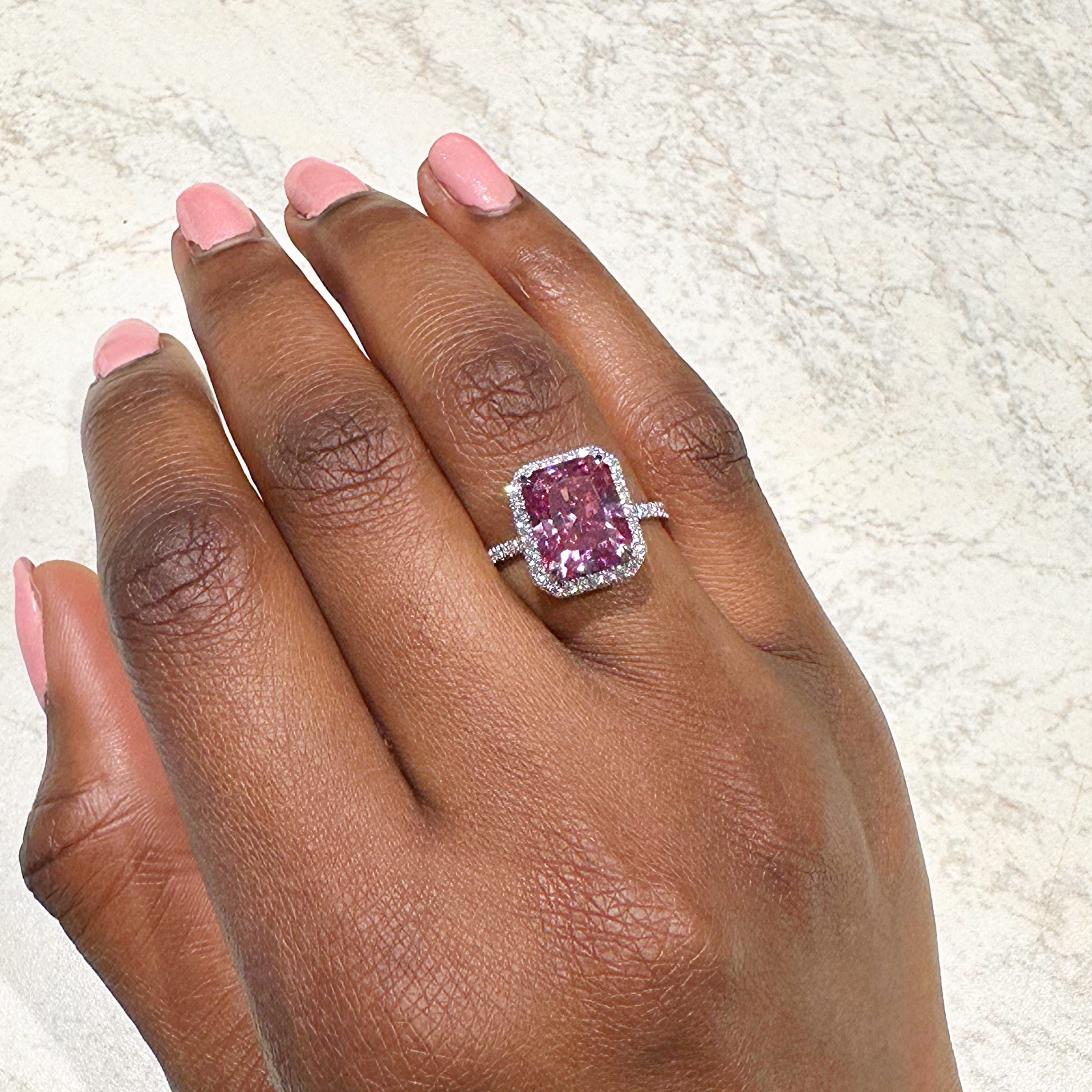 Roseanne Lab-Diamond Engagement Ring - Image 3