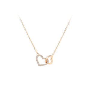 Ari Double Heart Diamond Necklace