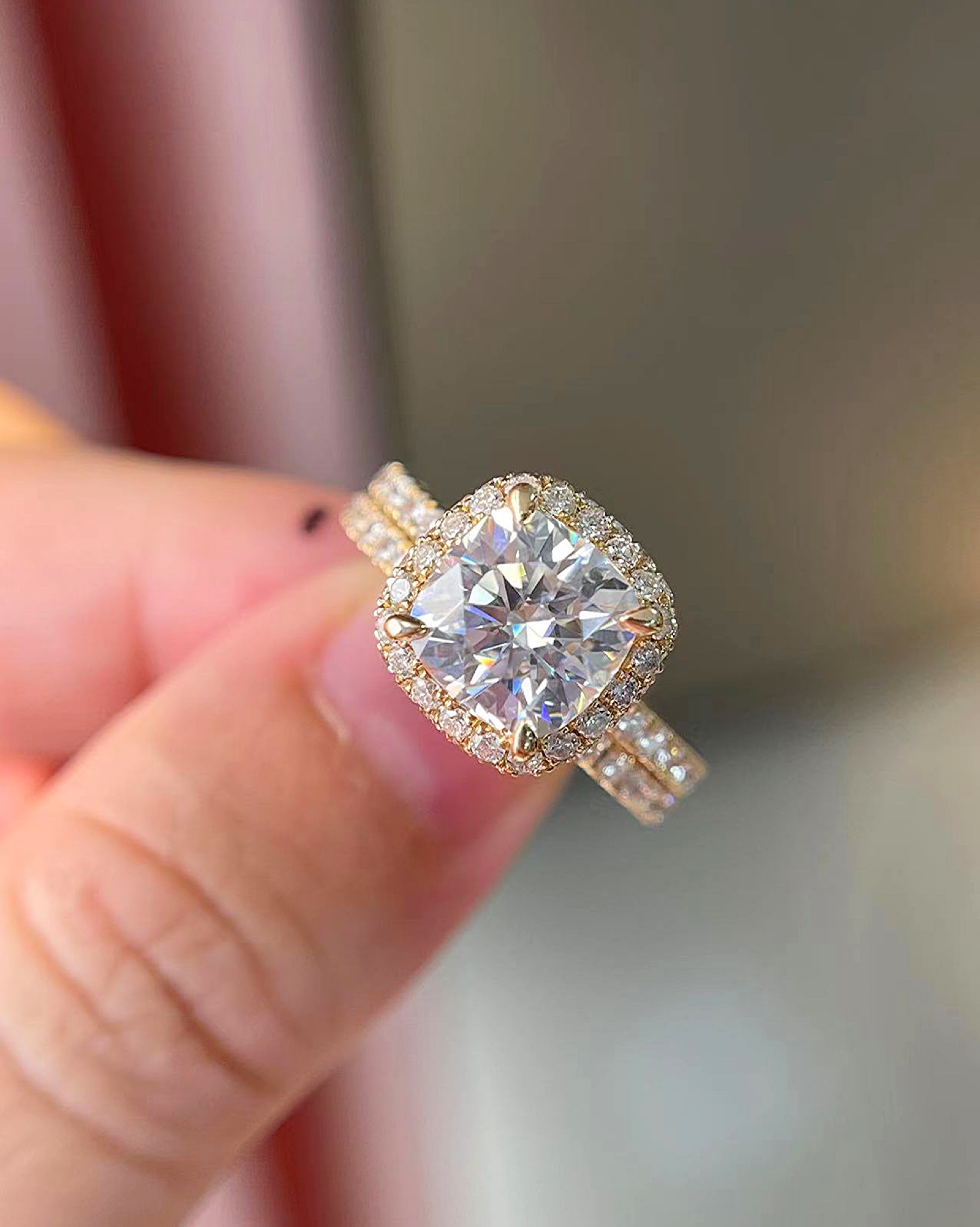 Amara Diamond Lab Bridal Ring Set - Image 3