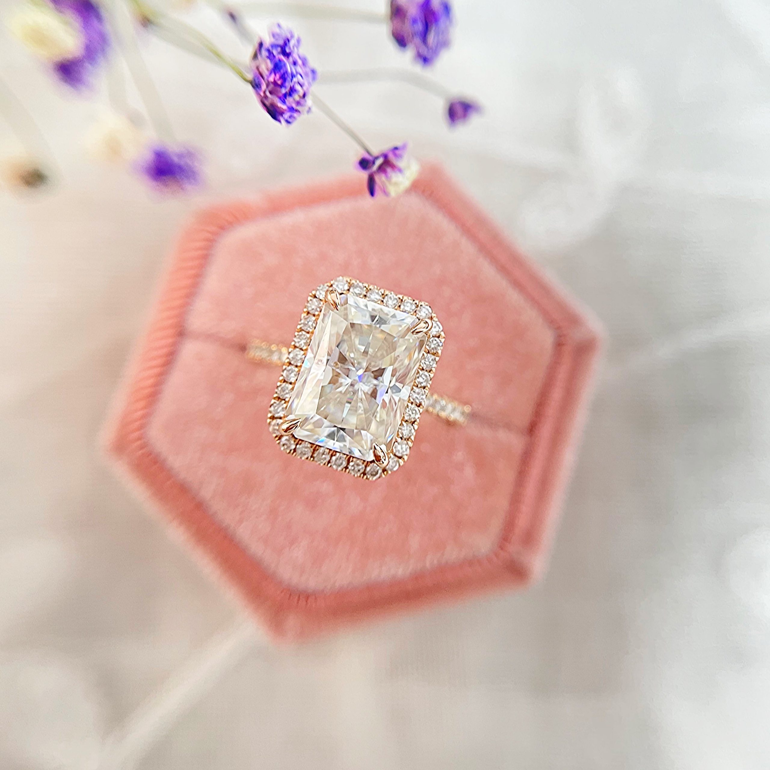 Blossom Lab-Diamond Engagement Ring