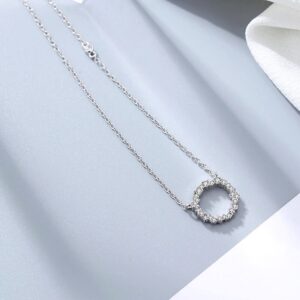 Janette Round Diamond Necklace