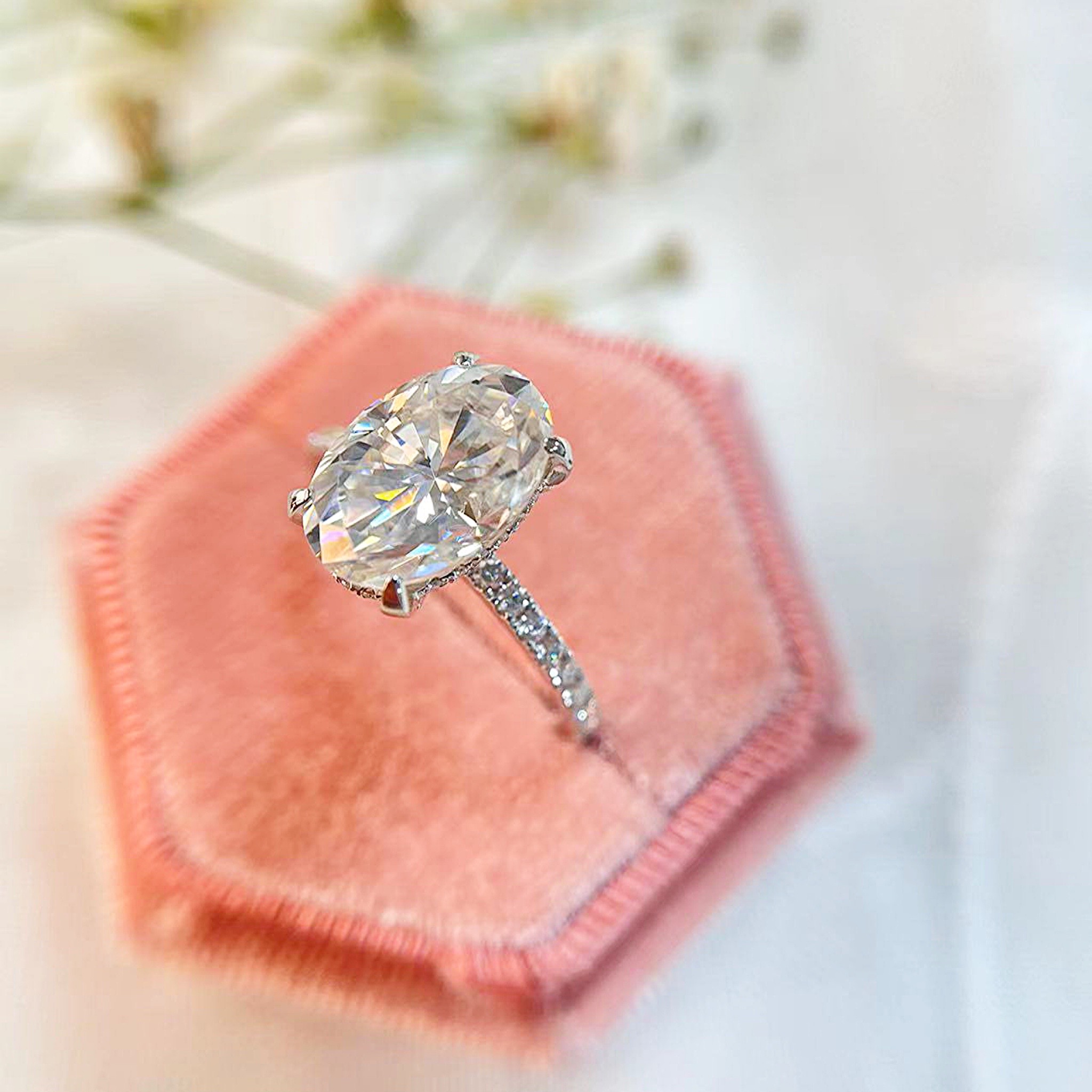 Lily Oval Lab-Diamond Engagement Ring - Image 6