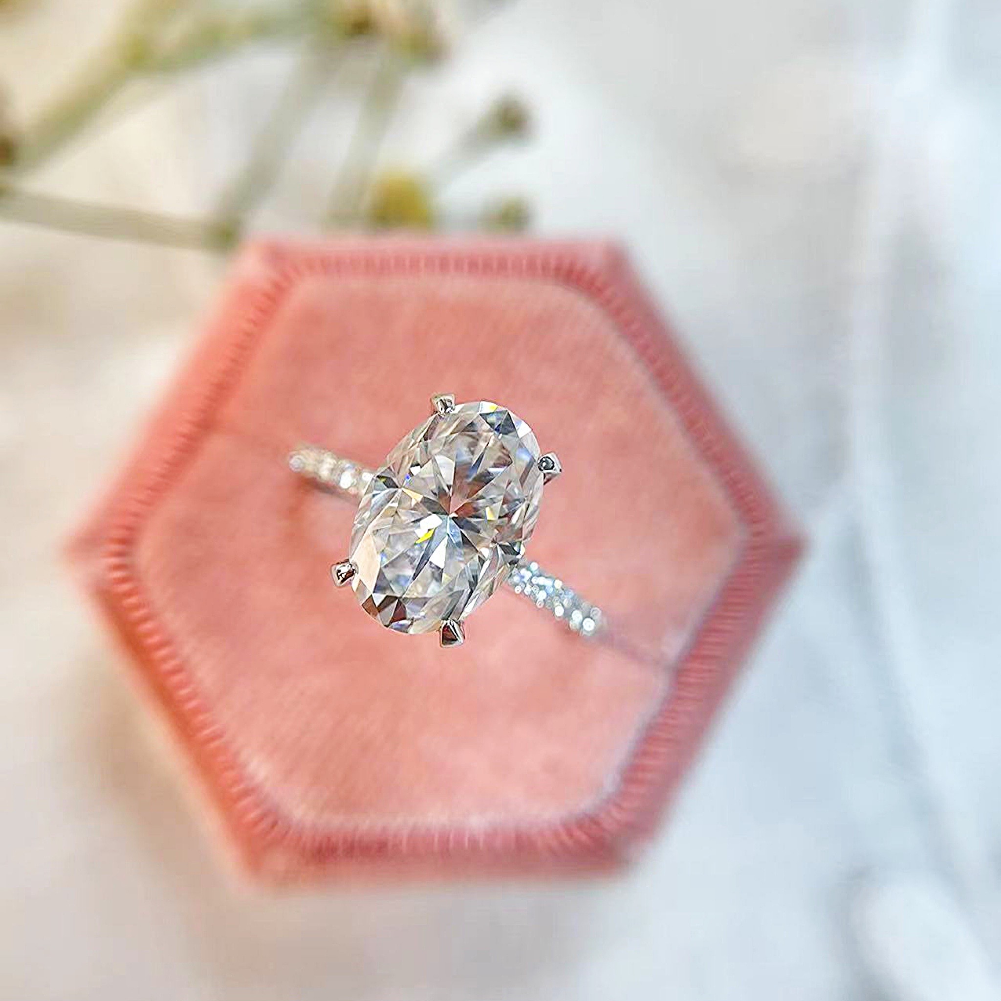 Lily Oval Lab-Diamond Engagement Ring - Image 3