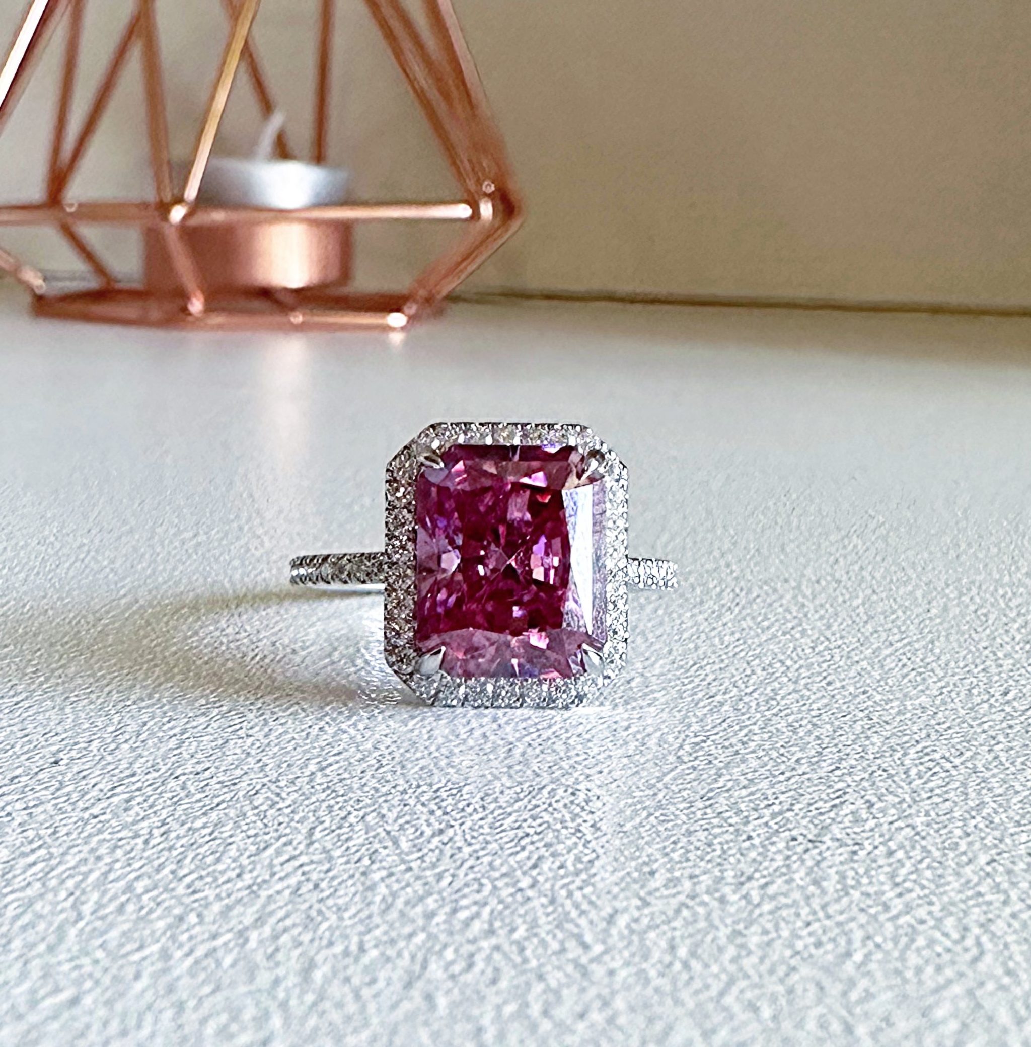 Roseanne Lab-Diamond Engagement Ring